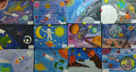 Конкурс рисунков «Фантастический космический мир».